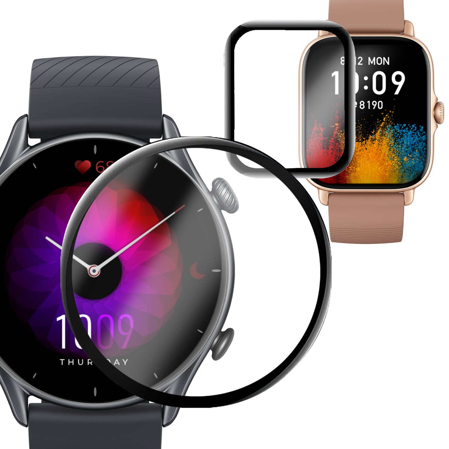 Amazfit スマートウォッチ 専用 保護 フィルム 2枚セット