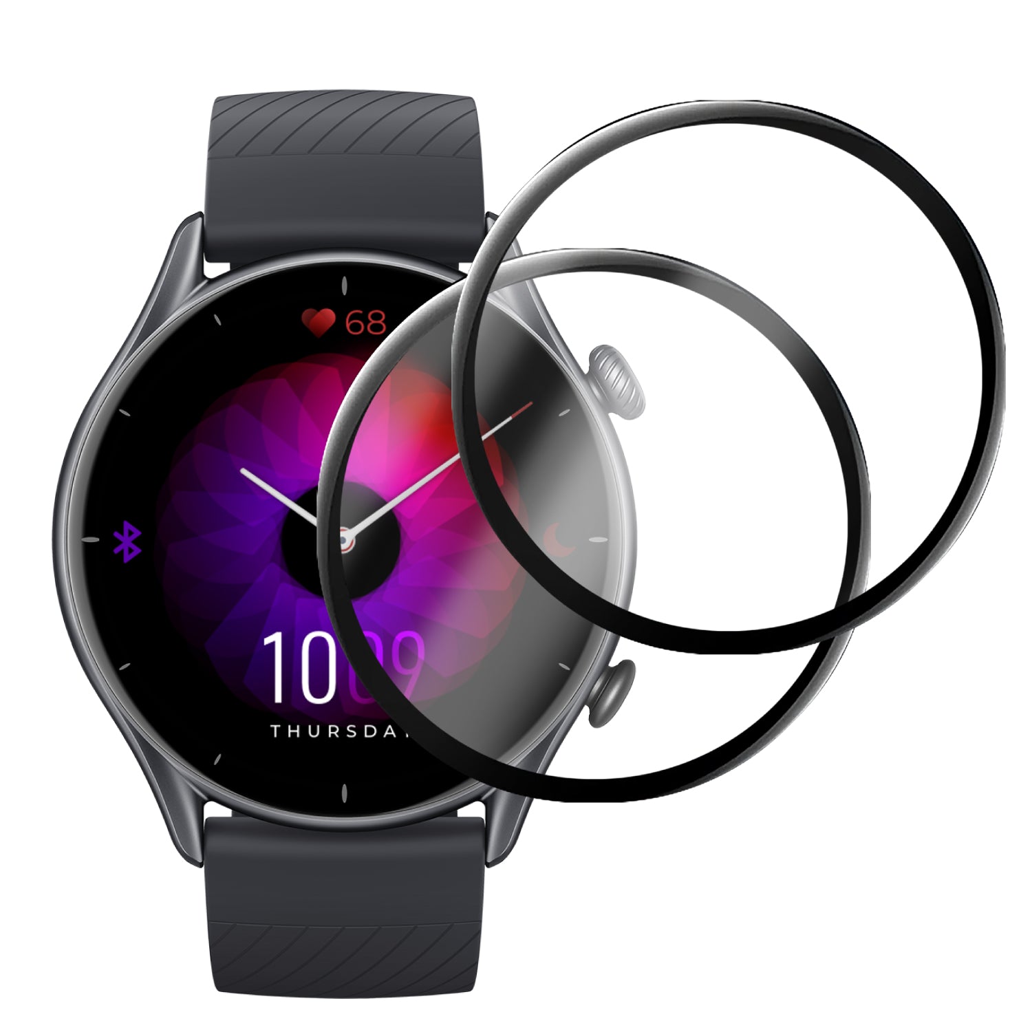 Amazfit スマートウォッチ 専用 保護 フィルム 2枚セット