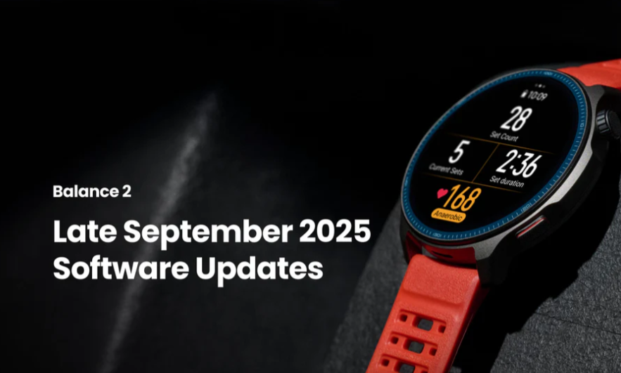 Amazfit Balance 2 2025年9月下旬ソフトウェアアップデート