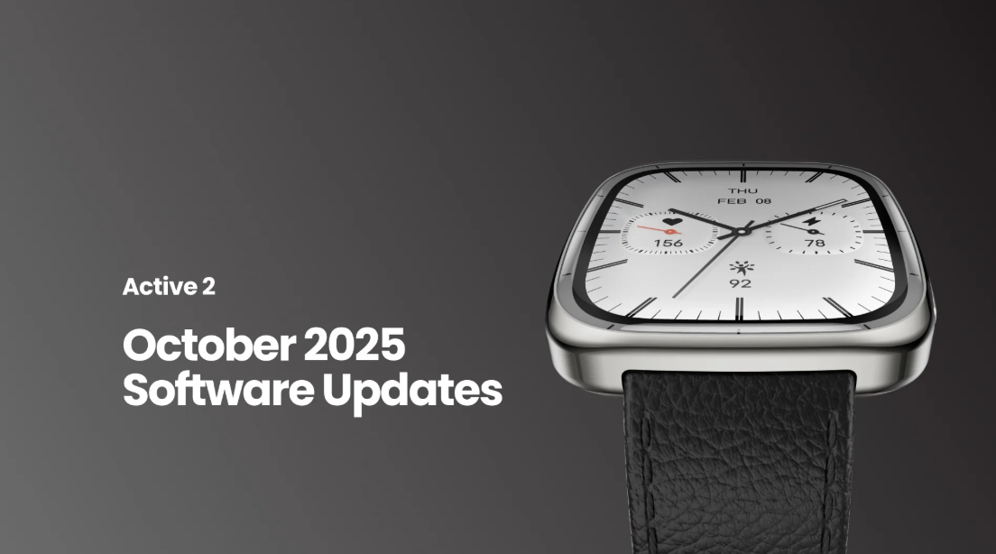 Amazfit Active 2 Square 2025年10月ソフトウェアアップデート
