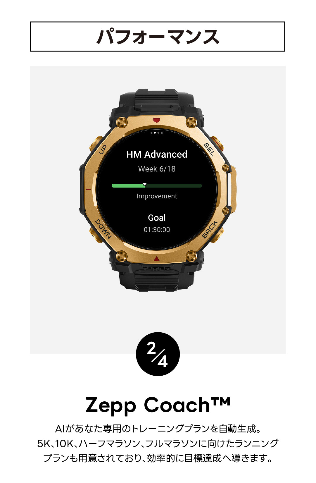 人気No.2】Amazfit T-Rex 3 Pro 48mm・44mm