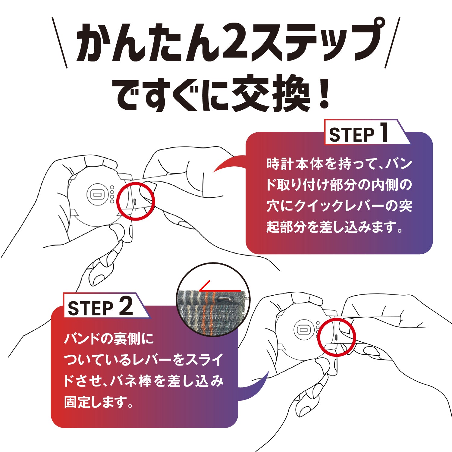 Amazfit 純正スマートウォッチ ナイロン替えバンド 22mm