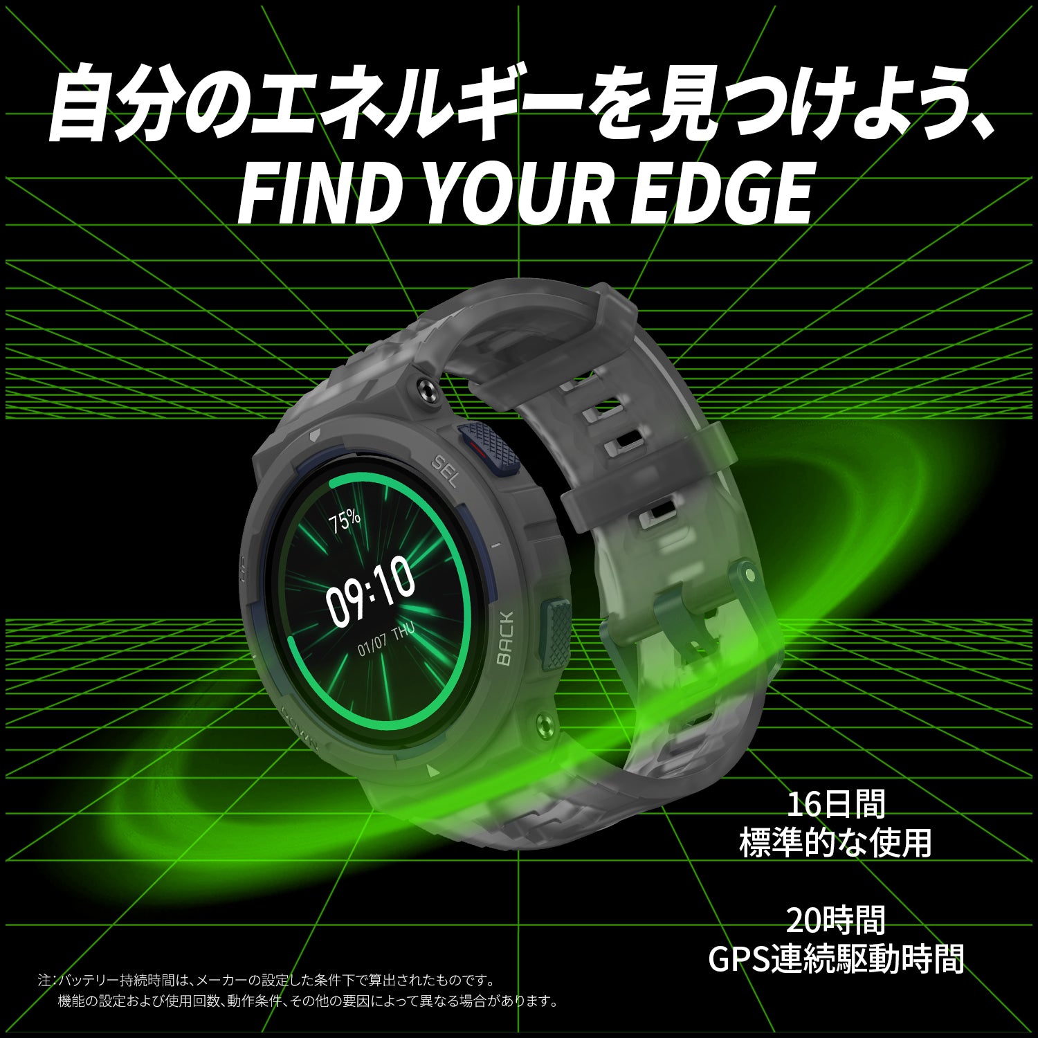 A*★様 GPSナビ機能付き腕時計 Amazfit Active Edge 46mm