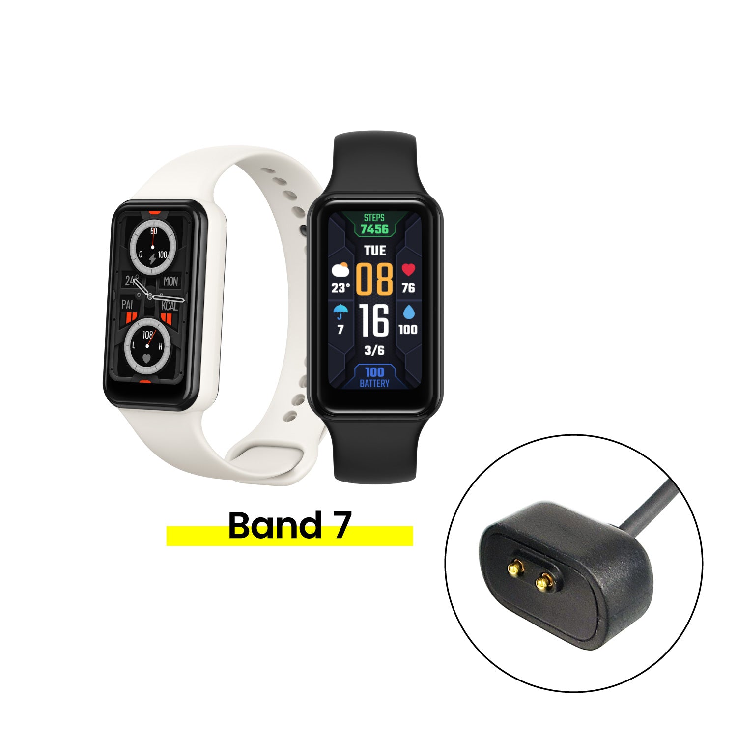 Amazfit 純正品 Band 7 スマートウォッチ専用 マグネット式 USB 充電器 充電ケーブル