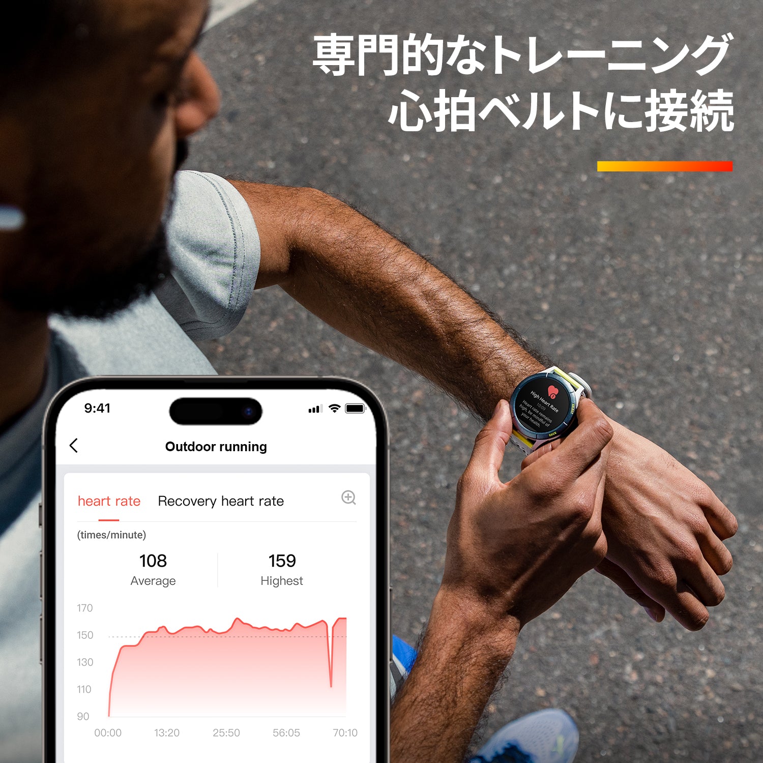 画面にフィルム貼ってありますamazfit ランニング用GPSウォッチ cheetah（チーター）