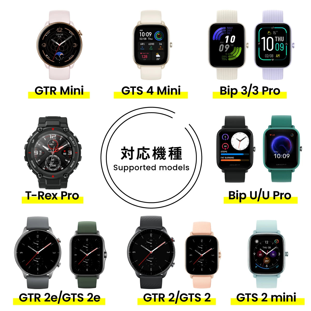 Amazfit 純正品 スマートウォッチ専用 マグネット式 USB 充電器　Bip 3/Bip 3 Pro/Bip U/Bip U Pro/T-Rex Pro/GTR 2/GTR 2e/GTS 2/GTS 2e/GTS 4 Mini/GTR Mini/GTS 2 mini用