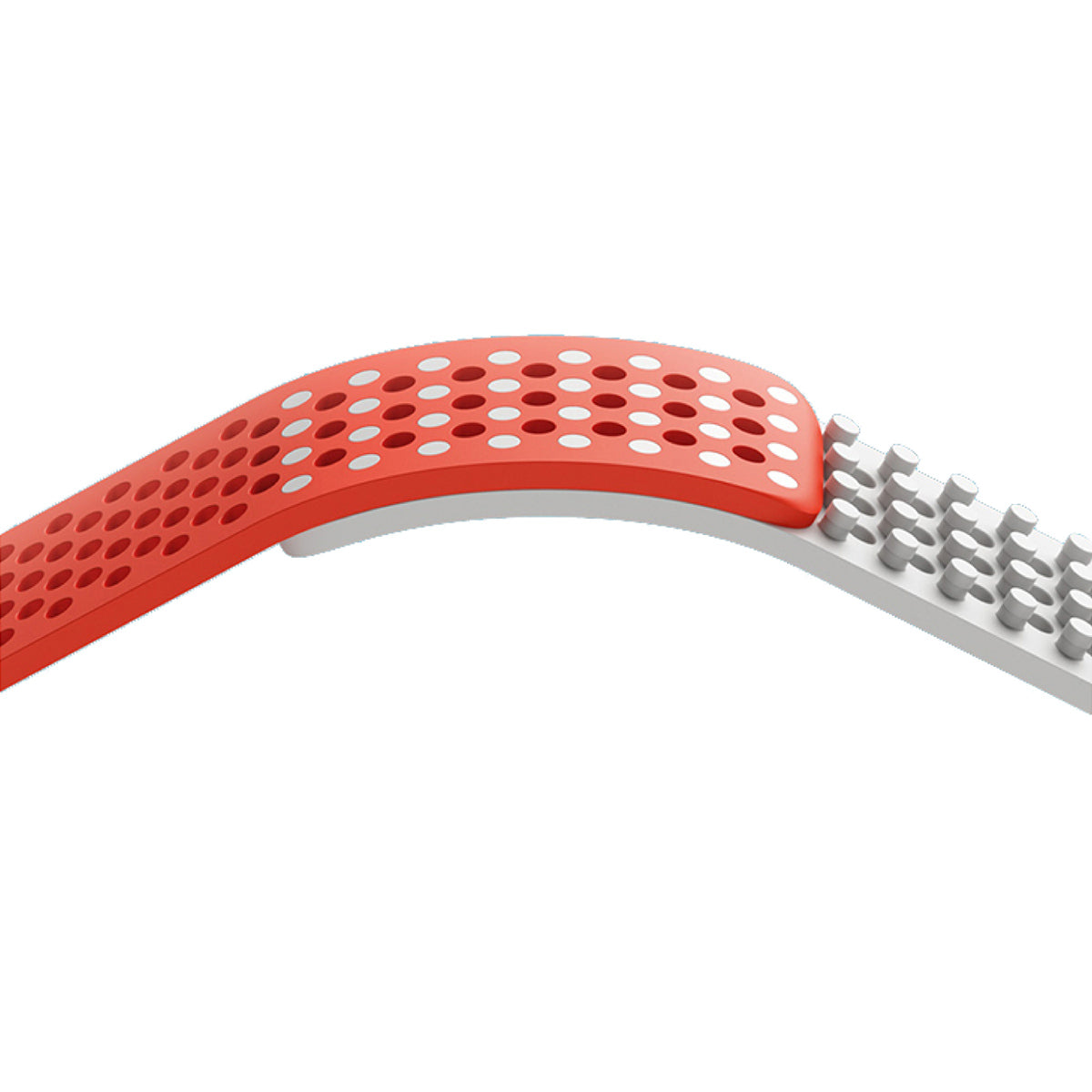 Amazfit 純正 ダブルカラー 替えバンド 20mm レッドオレンジ/グレー